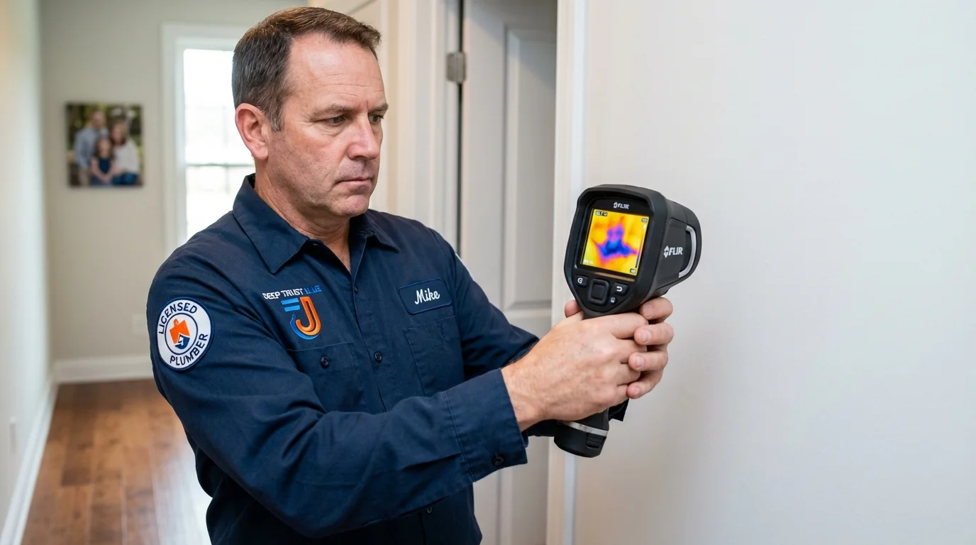 Thermal imaging leak detection by Johns Plumbing LLC in Salinas